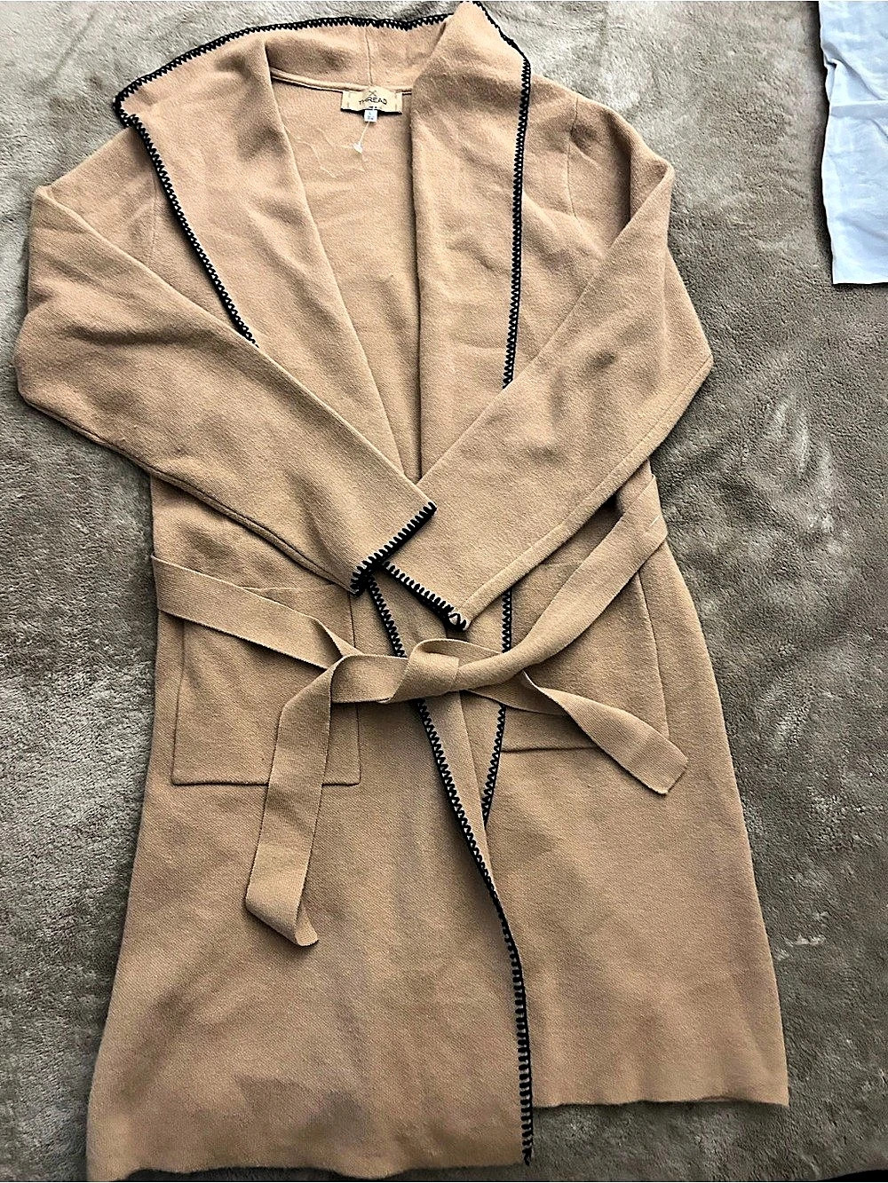 THREAD & SUPPLY Women's Trench Coat in Brown Size Large